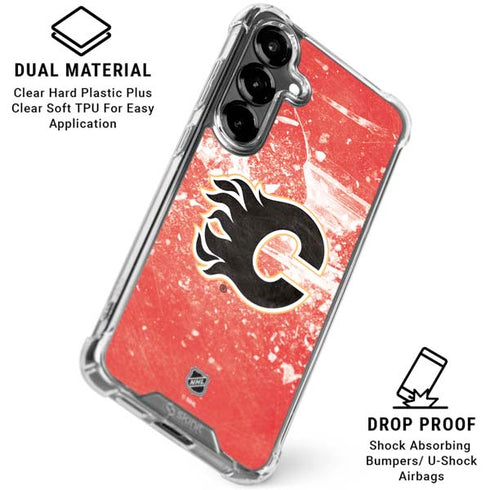NHL Calgary Flames Frozen Galaxy S26 Plus Clear Case