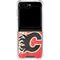 NHL Calgary Flames Frozen Galaxy Z Flip6 Clear Case