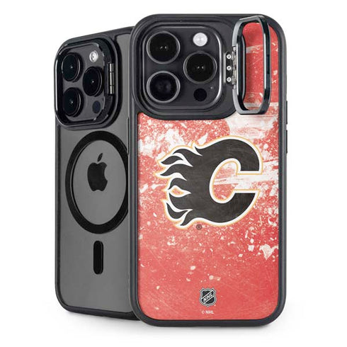 NHL Calgary Flames Frozen iPhone 15 Pro Kickstand Case