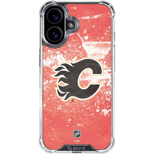 NHL Calgary Flames Frozen iPhone 16 Plus Clear Case