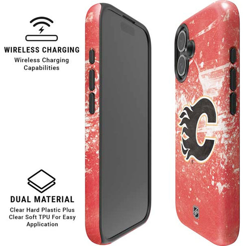 NHL Calgary Flames Frozen iPhone 16 Plus Magsafe Impact Case