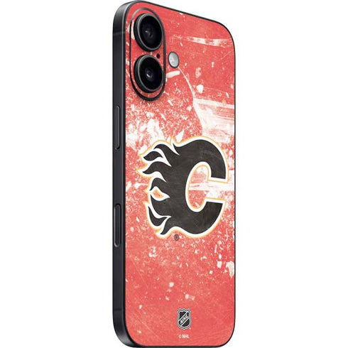 NHL Calgary Flames Frozen iPhone 16 Plus Skin
