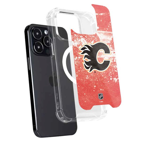 NHL Calgary Flames Frozen iPhone 16 Pro Max MagSafe Case