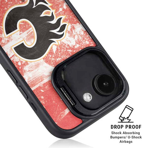 NHL Calgary Flames Frozen iPhone 16e Kickstand Case