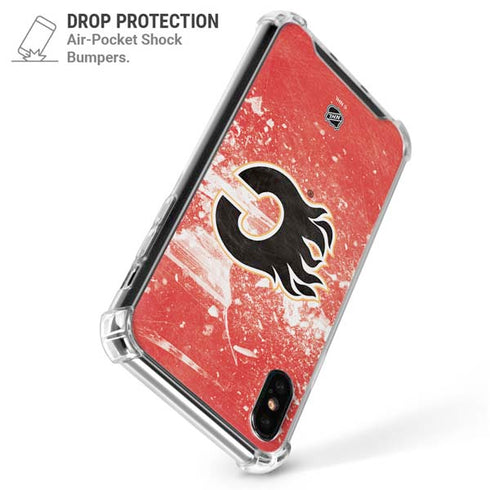 NHL Calgary Flames Frozen iPhone X/XS Clear Case