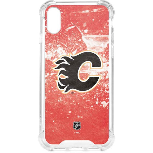 NHL Calgary Flames Frozen iPhone XS Clear Case