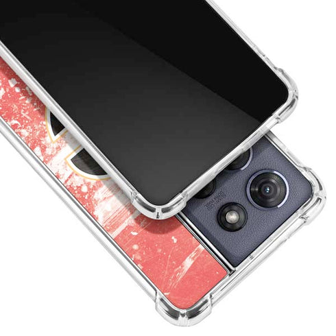 NHL Calgary Flames Frozen Moto G 5G (2025) Clear Case