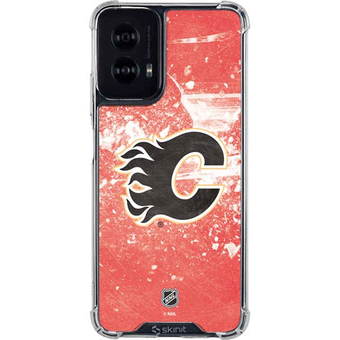 NHL Calgary Flames Frozen Moto G Power 5G (2024) Clear Case