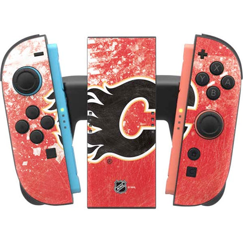 NHL Calgary Flames Frozen Nintendo Switch 2 (2025) Joy-Con Controller Skin