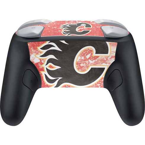 NHL Calgary Flames Frozen Nintendo Switch 2 (2025) Pro Controller Skin