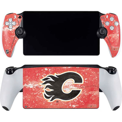 NHL Calgary Flames Frozen PlayStation PS5 Skins