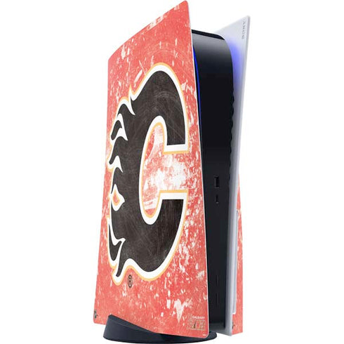NHL Calgary Flames Frozen PlayStation PS5 Skins
