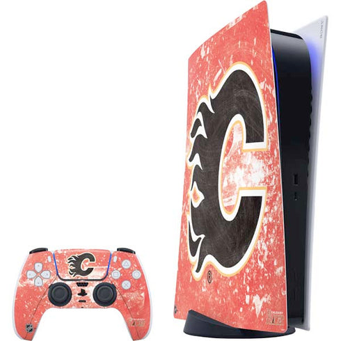 NHL Calgary Flames Frozen PlayStation PS5 Skins