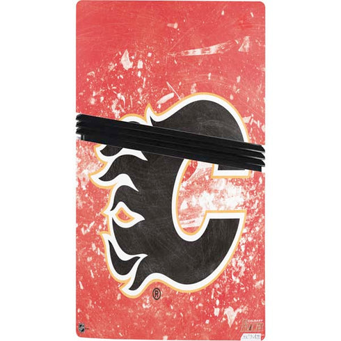 NHL Calgary Flames Frozen PS5 Pro Console Skin