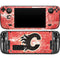 NHL Calgary Flames Frozen Steam Deck Handheld Gaming Computer OLED Skin