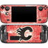 NHL Calgary Flames Frozen Steam Deck Handheld Gaming Computer OLED Skin