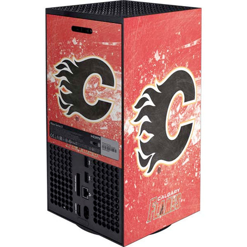 NHL Calgary Flames Frozen XBox Series X Digital Edition Bundle Skin