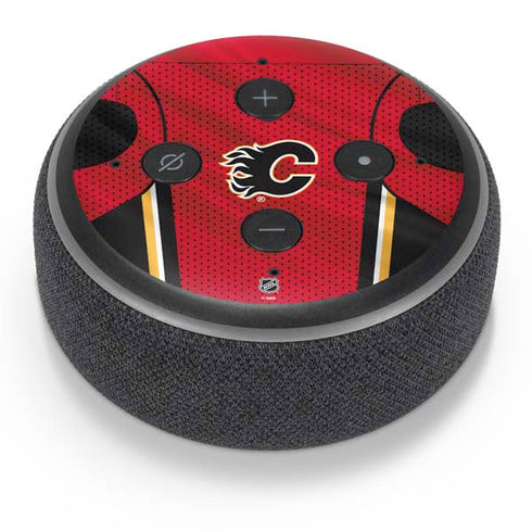 NHL Calgary Flames Home Jersey Amazon Echo Dot Skin