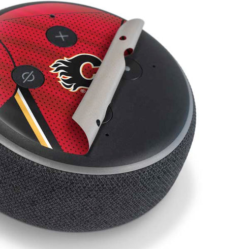 NHL Calgary Flames Home Jersey Amazon Echo Dot Skin