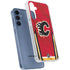 NHL Calgary Flames Home Jersey Galaxy A55 5G Clear Case
