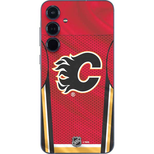 NHL Calgary Flames Home Jersey Galaxy A55 5G Skin
