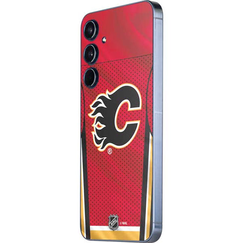 NHL Calgary Flames Home Jersey Galaxy A55 5G Skin