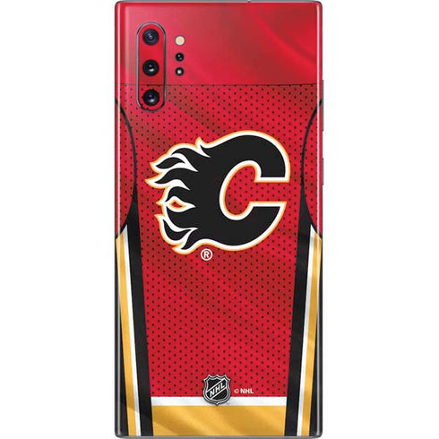 NHL Calgary Flames Home Jersey Galaxy Note 10 Plus Skin