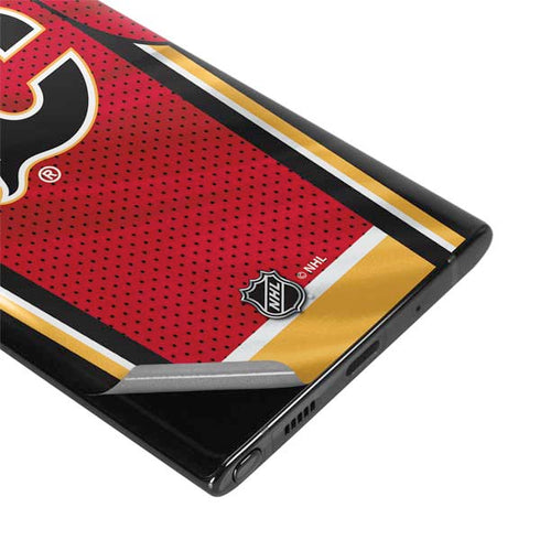 NHL Calgary Flames Home Jersey Galaxy Note 10 Plus Skin