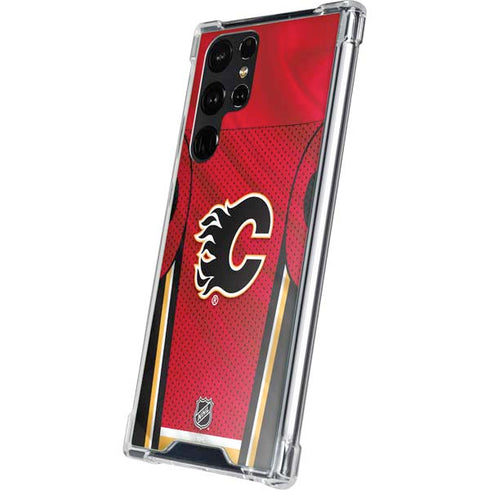 NHL Calgary Flames Home Jersey Galaxy S23 Ultra Clear Case