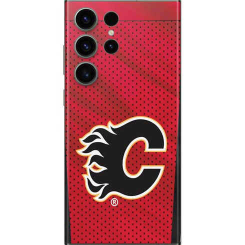 NHL Calgary Flames Home Jersey Galaxy Skins