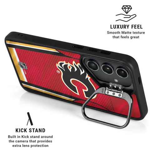 NHL Calgary Flames Home Jersey Galaxy S24 Kickstand Case