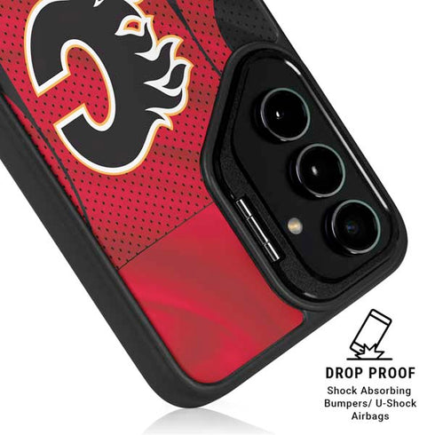 NHL Calgary Flames Home Jersey Galaxy S24 Plus Kickstand Case