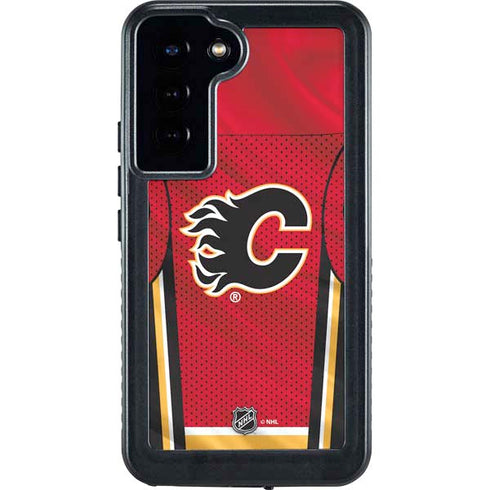 NHL Calgary Flames Home Jersey Galaxy S24 Plus Waterproof Case