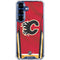 NHL Calgary Flames Home Jersey Galaxy S25 FE Clear Case