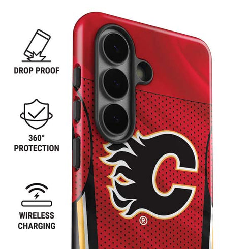 NHL Calgary Flames Home Jersey Galaxy S26 Plus Impact Case