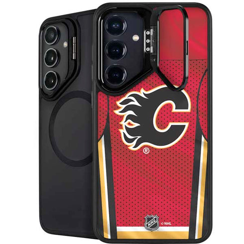 NHL Calgary Flames Home Jersey Galaxy S26 Plus Kickstand Case