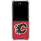 NHL Calgary Flames Home Jersey Galaxy Z Flip6 Clear Case