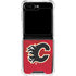 NHL Calgary Flames Home Jersey Galaxy Z Flip6 Clear Case
