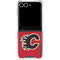 NHL Calgary Flames Home Jersey Galaxy Z Flip7 Clear Case