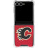 NHL Calgary Flames Home Jersey Galaxy Z Flip7 Clear Case