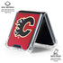 NHL Calgary Flames Home Jersey Galaxy Z Flip7 Clear Case
