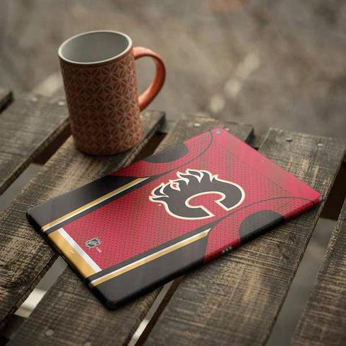 NHL Calgary Flames Home Jersey iPad Skins