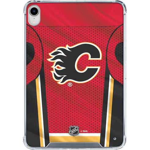 NHL Calgary Flames Home Jersey iPad 11th Gen (2025) Clear Case