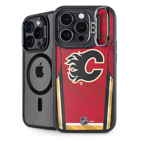 NHL Calgary Flames Home Jersey iPhone 14 Pro Kickstand Case