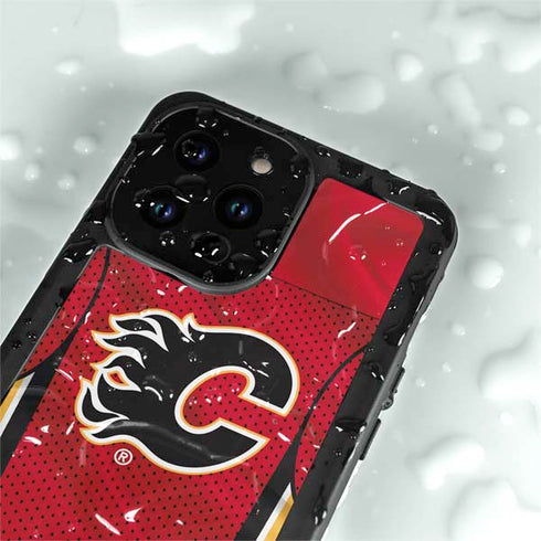 NHL Calgary Flames Home Jersey iPhone 15 Pro Waterproof Case