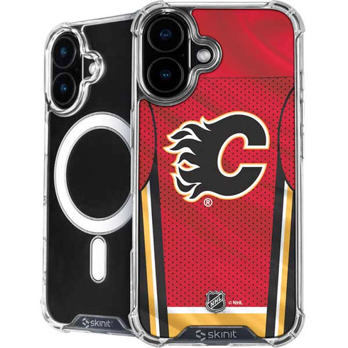 NHL Calgary Flames Home Jersey iPhone 16 MagSafe Case