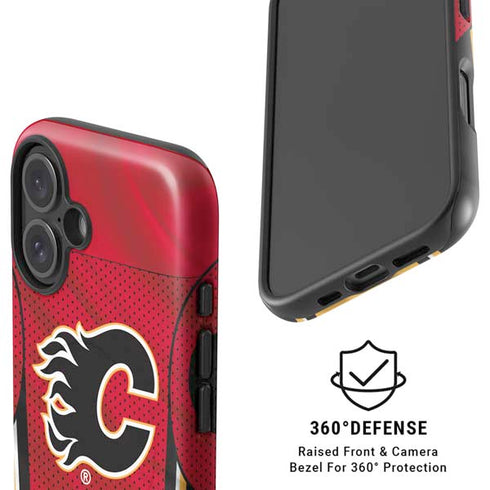 NHL Calgary Flames Home Jersey iPhone 16 Magsafe Impact Case