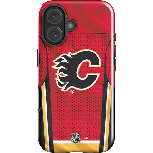 NHL Calgary Flames Home Jersey iPhone 16 Plus Impact Case