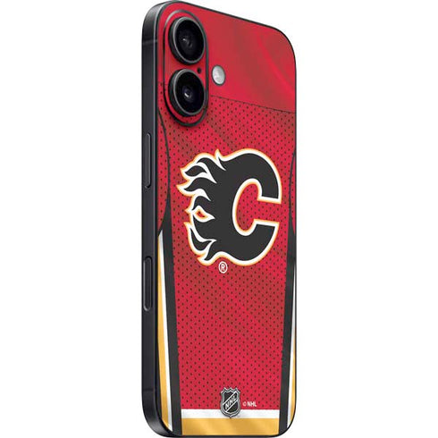 NHL Calgary Flames Home Jersey iPhone 16 Plus Skin