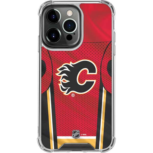 NHL Calgary Flames Home Jersey iPhone 16 Pro Clear Case